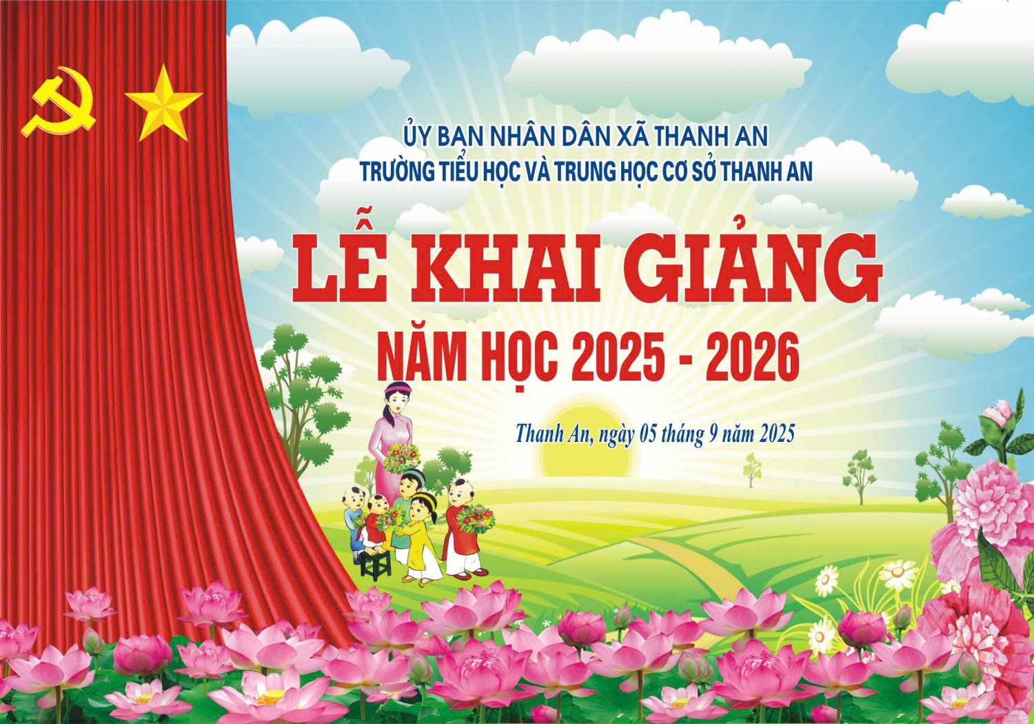 TRƯỜNG TIỂU HỌC VÀ THCS THANH AN KHAI GIẢNG NĂM HỌC MỚI 2025 - 2026