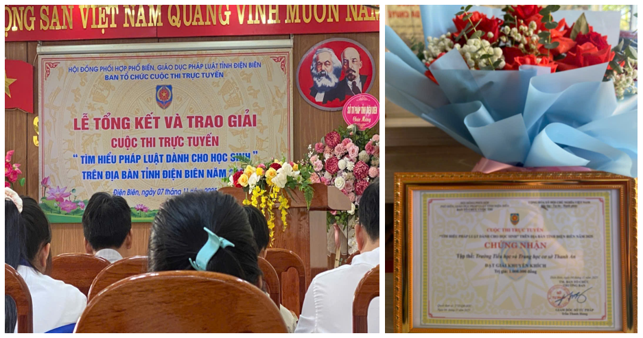 TRƯỜNG TIỂU HỌC VÀ THCS THANH AN THAM GIA CUỘC THI TRỰC TUYẾN “TÌM HIỂU PHÁP LUẬT DÀNH CHO HỌC SINH” TRÊN ĐỊA BÀN TỈNH ĐIỆN BIÊN NĂM 2025